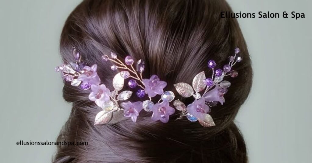 50 Stunning Hairstyles for Purple Hair That Will Make Heads Turn 7 Accessorized Purple Hair Styles