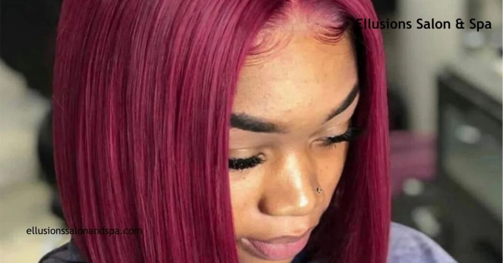 Burgundy Red Weave