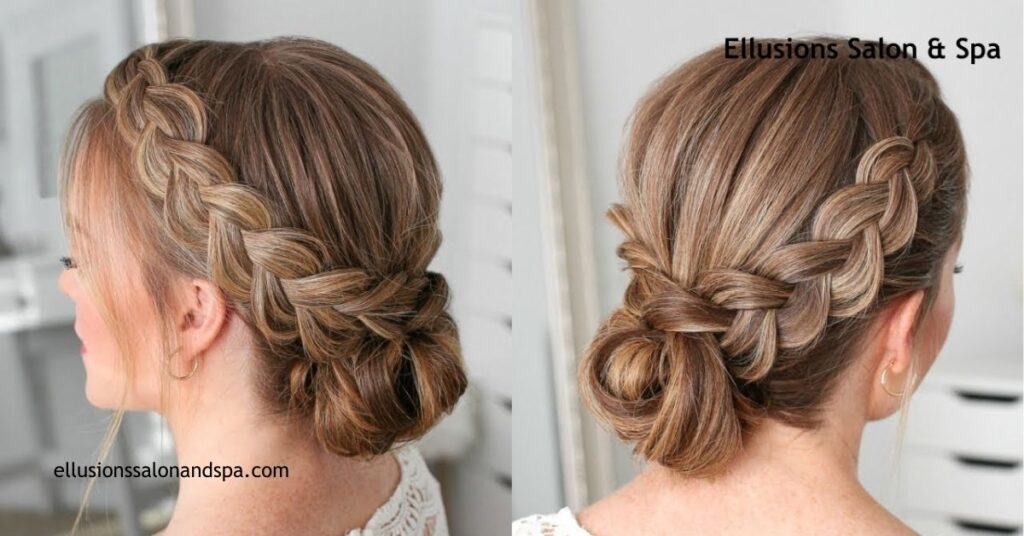 10 Stunning Hairstyles for Medium Length Hair That Will Transform Your Look Today 9 Dutch Braid Updo