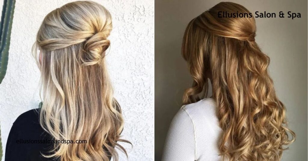 30 Stunning Hairstyles for Wavy Hair to Elevate Your Look for Any Occasion 3 Half Up, Half Down Styles