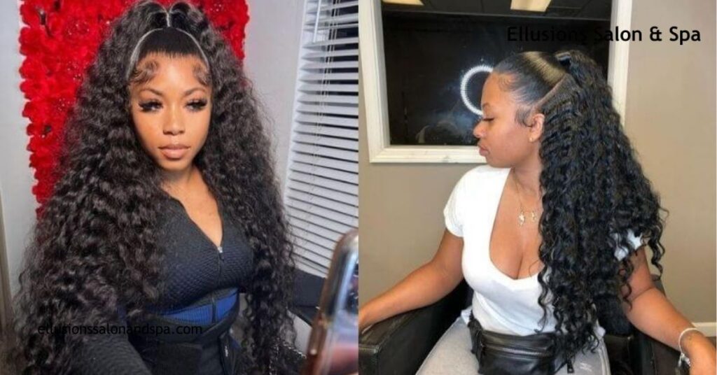 10 Stunning Hairstyles for Deep Wave Hair That Will Turn Heads This Season 5 Half Up Half Down Styles