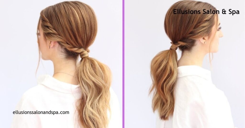 10 Stunning Long Hair Undos for Effortless Style on Any Occasion 4 Low Twisted Ponytail