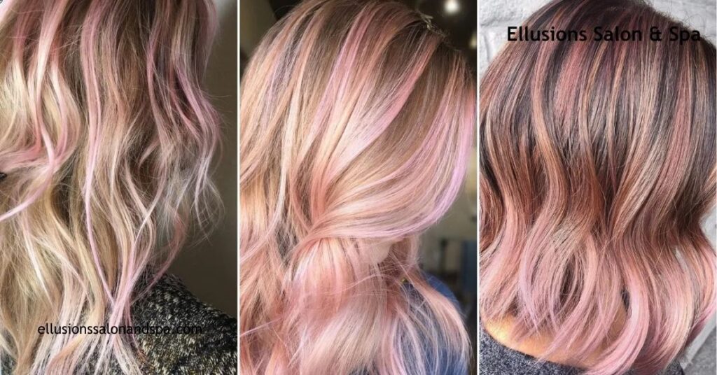 10 Stunning Hairstyles with Streaky Highlights to Elevate Your Look This Season 4 Pastel Streaky Highlights