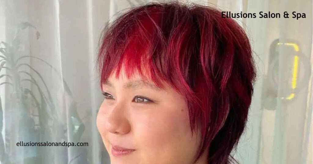Short Red Wolf Cut