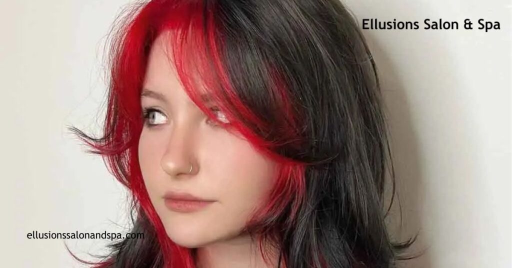 Transform Your Look: The Ultimate Guide to the Wolf Cut with Colored Bangs 6 Transform Your Look: The Ultimate Guide to the Wolf Cut with Colored Bangs 5