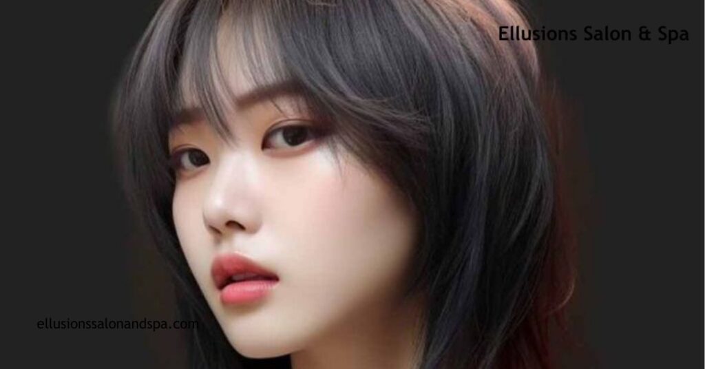 Textured Bangs in the Korean Wolf Cut