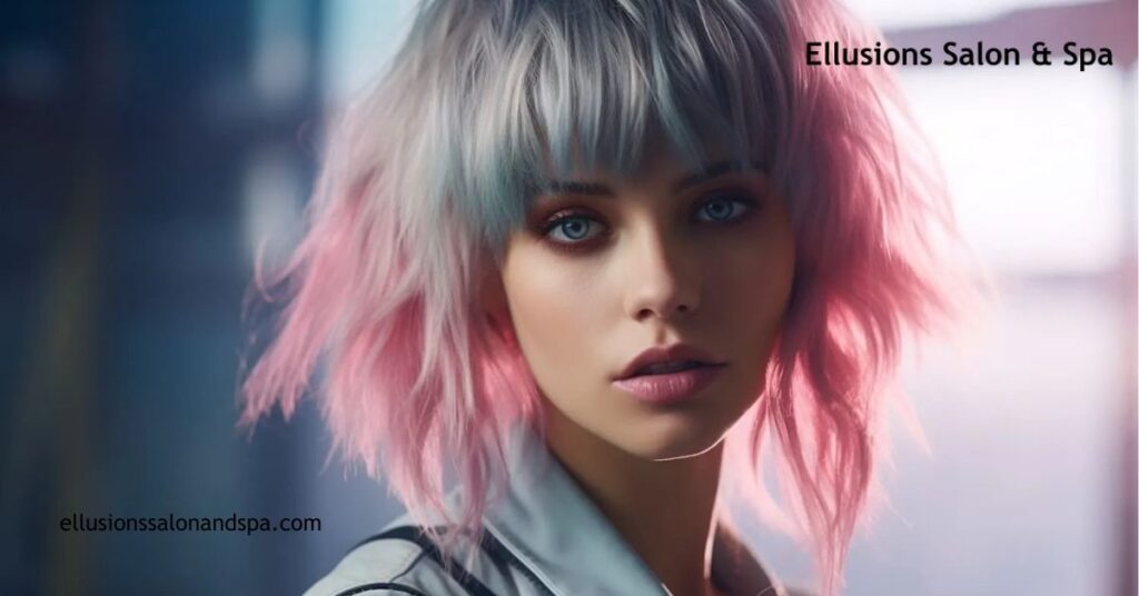 Transform Your Look: The Ultimate Guide to the Wolf Cut with Colored Bangs 8 Transform Your Look: The Ultimate Guide to the Wolf Cut with Colored Bangs 7