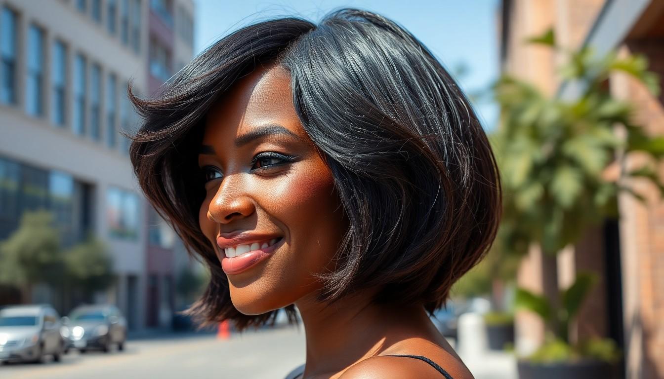 15 Stunning Short Bob Hairstyles for Black Women | Elegant & Timeless Looks 19