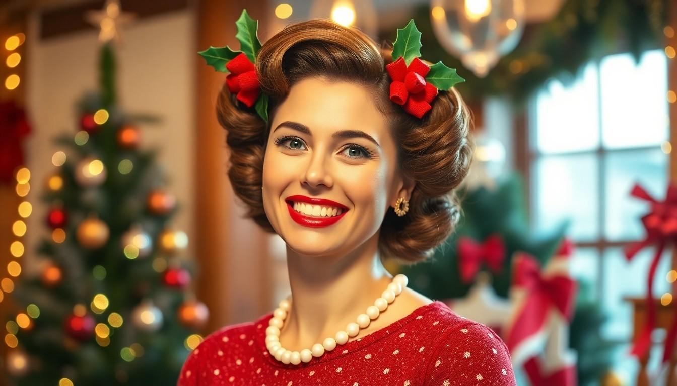 10 Enchanting Christmas Hairstyles for Every Holiday Celebration | Easy Festive Looks 15