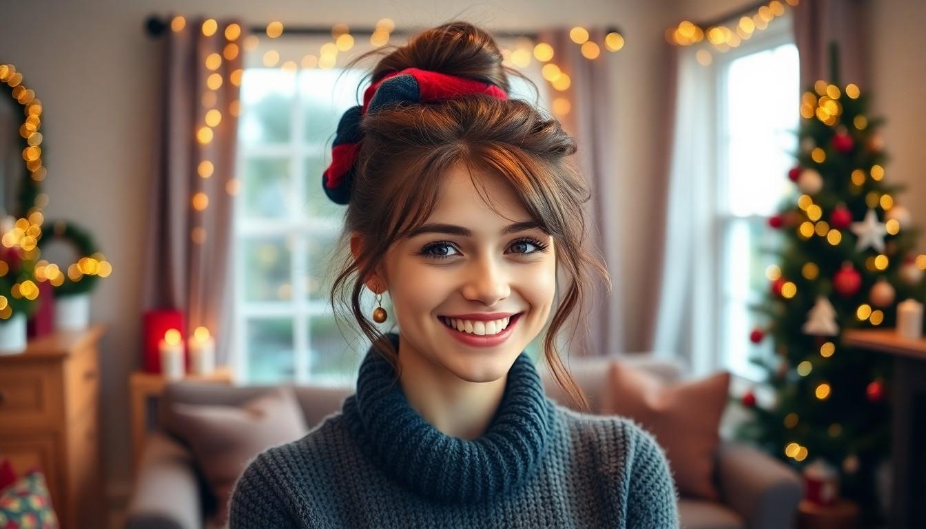 10 Enchanting Christmas Hairstyles for Every Holiday Celebration | Easy Festive Looks 7