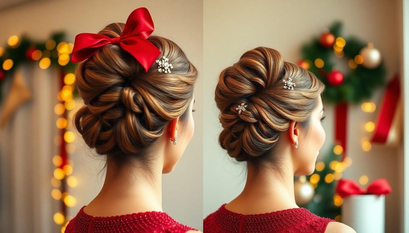 10 Enchanting Christmas Hairstyles for Every Holiday Celebration | Easy Festive Looks 1