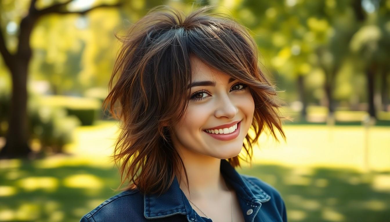 The Perfect Brown Wolf Cut: 10 Stunning Styles for Every Face Shape & Texture 11