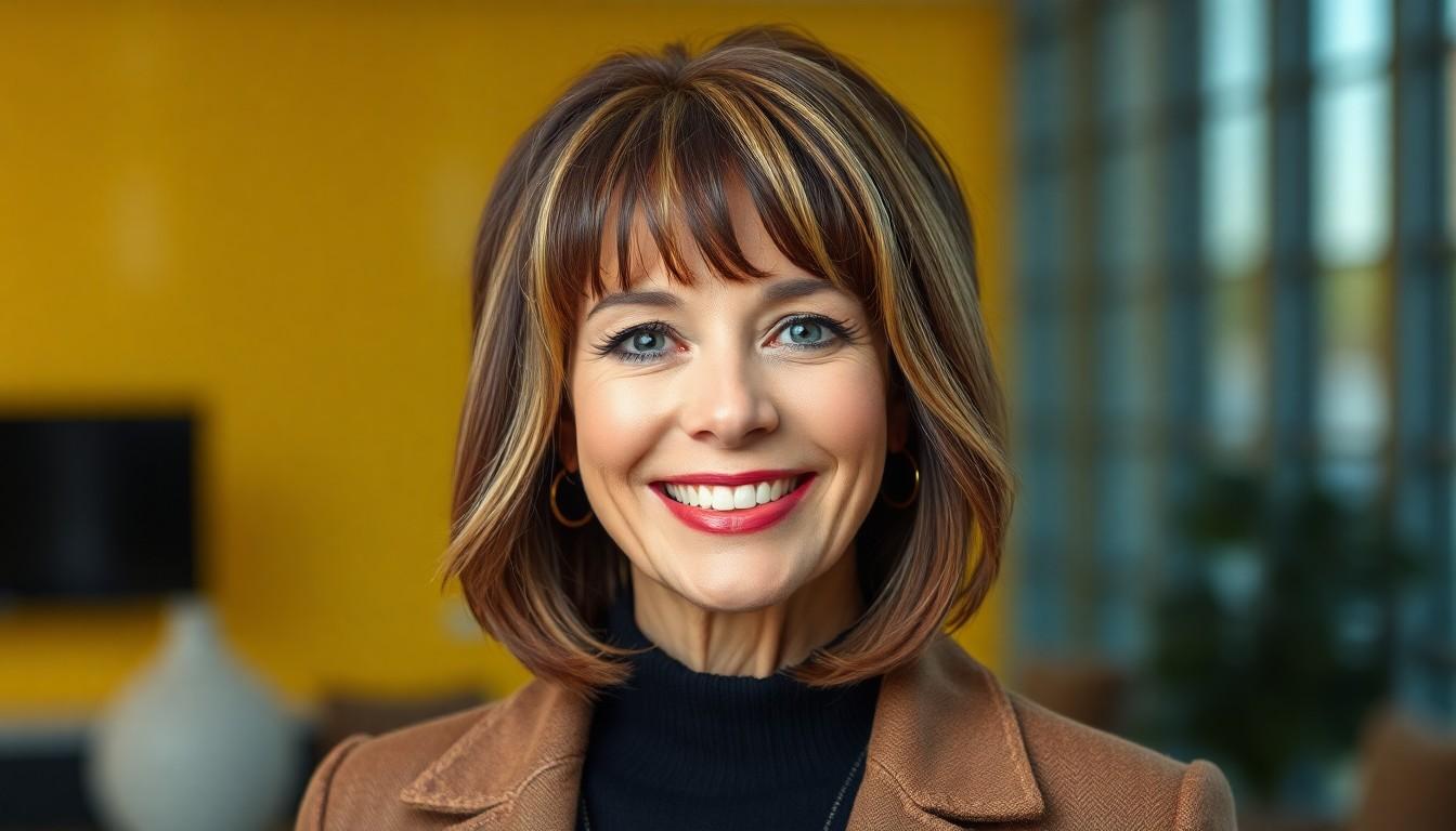 Ageless Glamour: 10 Stunning Bang Hairstyles That Flatter Women Over 50 5