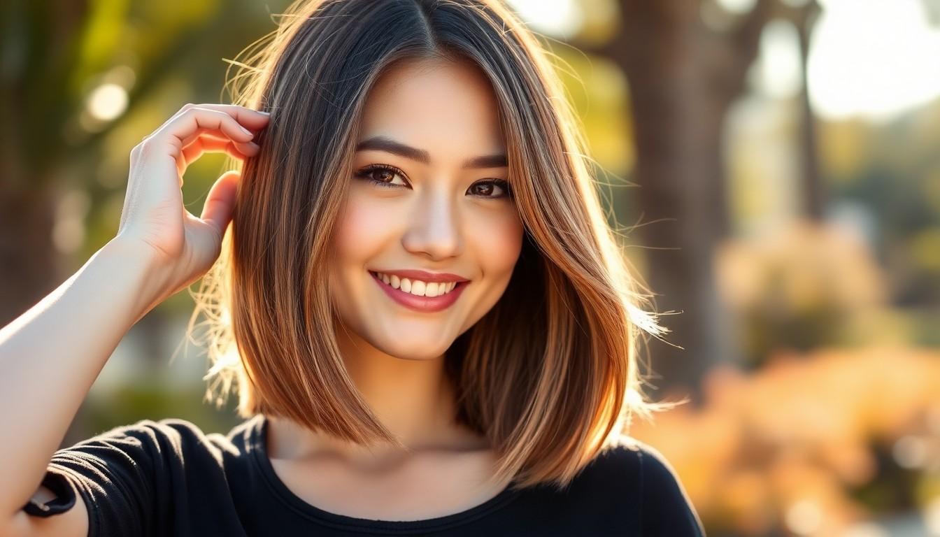 10 Effortlessly Cool Long Bob Styles with Curtain Bangs You Need to Try 7