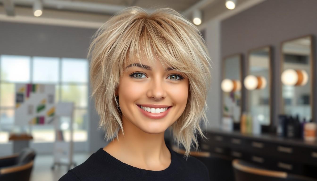 10 Stunning Blonde Wolf Cut with Bangs Styles You Need to Try in 2025 6 10 Stunning Blonde Wolf Cut with Bangs Styles You Need to Try in 2025 5