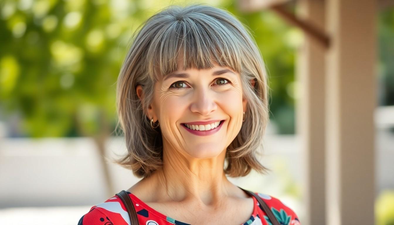 10 Flattering Bangs Hairstyles That Make Older Women Look Years Younger 9