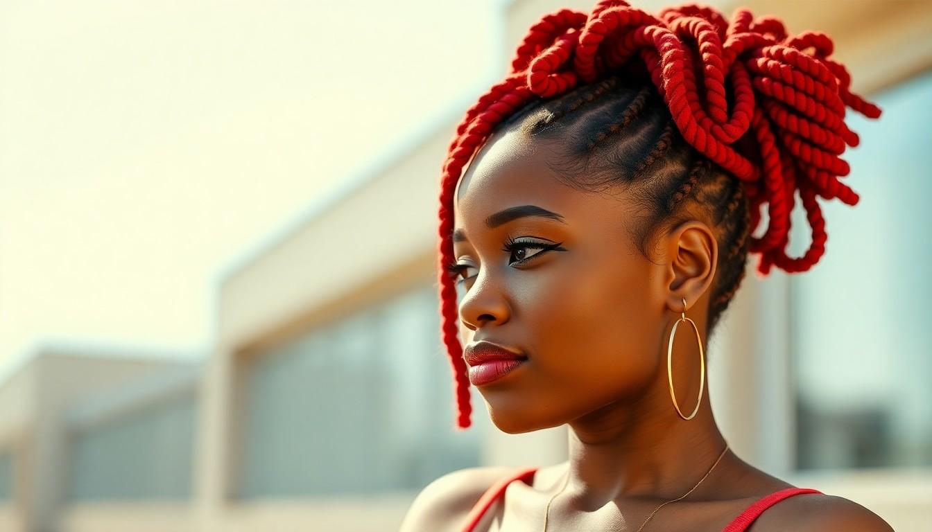 15 Stunning Dyed Loc Hairstyles: From Vibrant Reds to Galaxy-Inspired Colors 4 15 Stunning Dyed Loc Hairstyles: From Vibrant Reds to Galaxy-Inspired Colors 3