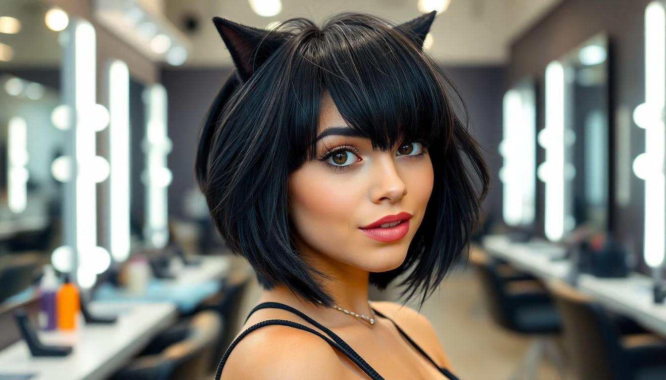 The Black Wolf Cut: 10 Stylish Ways to Rock This Bold Layered Hairstyle Trend 9