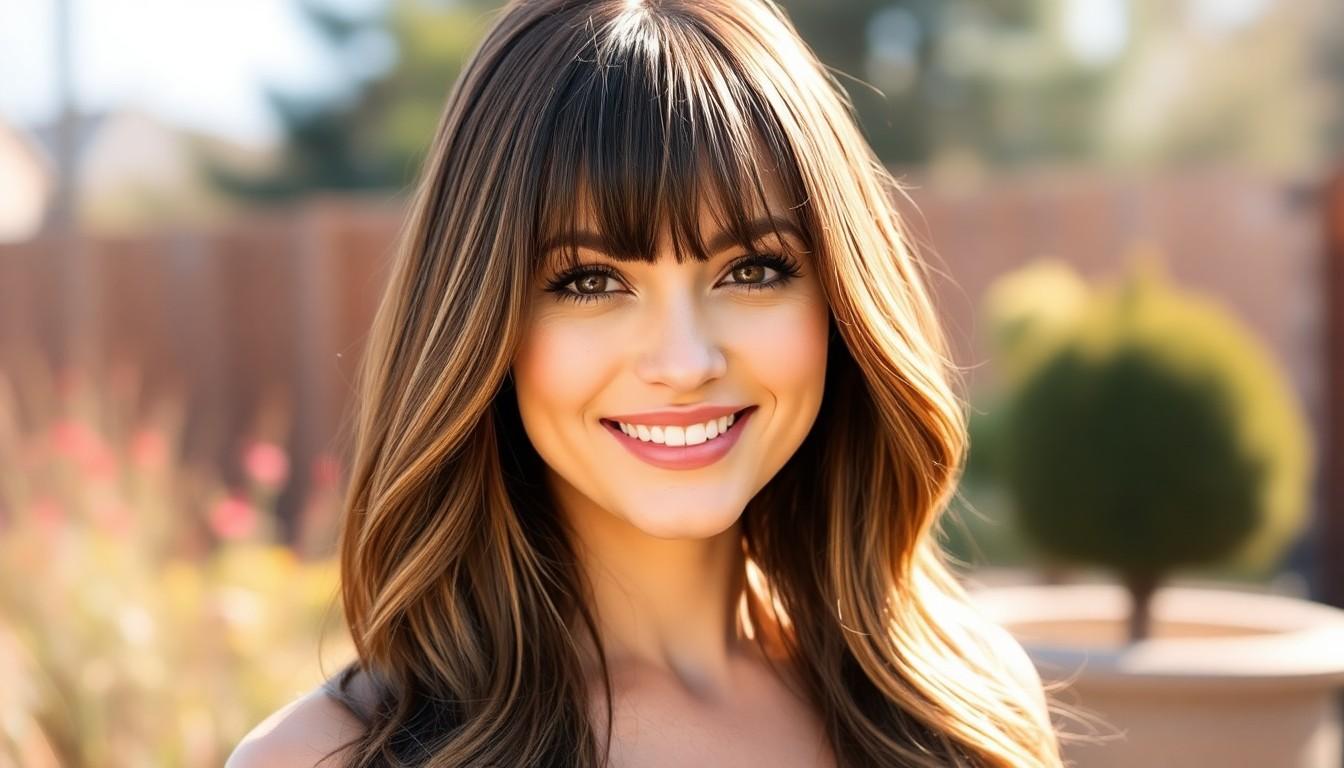 10 Stunning Long Layered Hairstyles with Curtain Bangs for 2025 | Face-Framing Trends 14 10 Stunning Long Layered Hairstyles with Curtain Bangs for 2025 | Face-Framing Trends 13